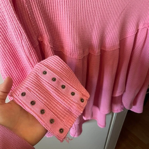 Free People Oh My Babydoll in Pink Carnation - Picture 5 of 9